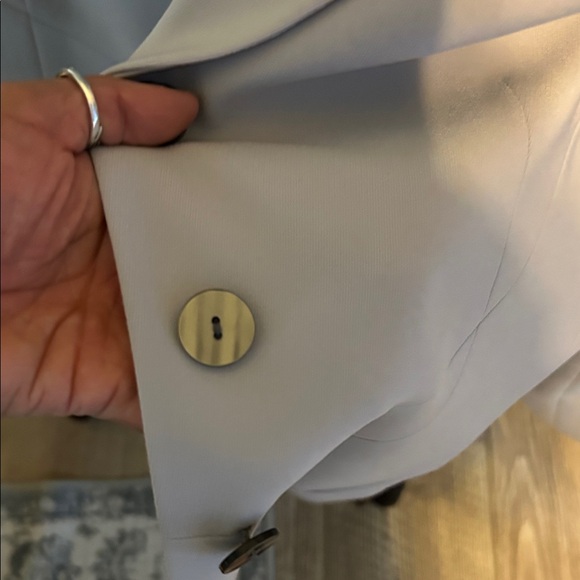 Le Suit Cream Blazer & Suit Skirt - Picture 3 of 6